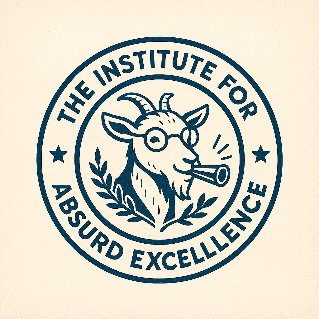 Carl the Goat, philosopher-in-residence at The Institute for Absurd Excellence